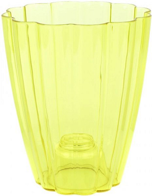 Кашпо для орхидей Ромашка фигурный 1,5л желтый 