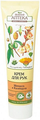 Крем для рук Зеленая аптека Миндаль и календула 100 мл