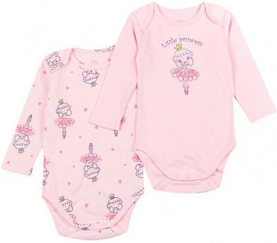 Боди детское Фламинго 2 шт. р.86 розовый 449-222 