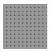 Сталь листовая перфорация без покрытия (квадрат 5х5) серый 1000x1000x0,8 мм