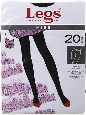 Колготки женские Legs 110 MISS 20 den nero р. 4 черный 