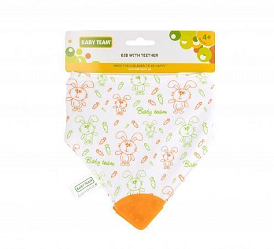 Нагрудник Baby Team на липучці 6508