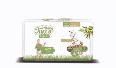 Подгузники Baby Turco Midi 5-9 кг 34 шт.