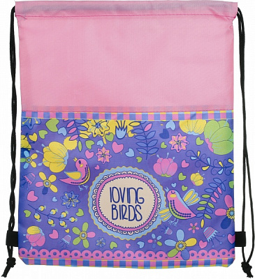 Сумка для обуви Цветы 32x41 см