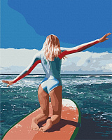 Картина по номерам Серфинг на Бали 10261-AC 40х50 см ArtCraft 