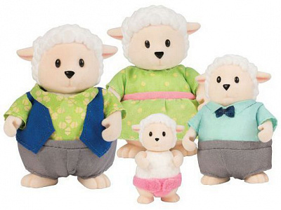 Игровой набор Li'l Woodzeez Семья Овечек 6159M 