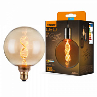 Лампа світлодіодна Videx FIL VL-DNA-G125-A G125 3,5 Вт E27 1800 К 220 В жовта 27609 
