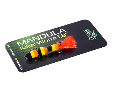 Мандула Prof Montazh поролоновая 906 Killer Worm 1.8 micro 45 мм 1 шт.