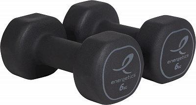 Гантели цельные Energetics Neoprene Dumb. Pairs 106225-901050 2х6 кг Neoprene Dumb Pairs черный