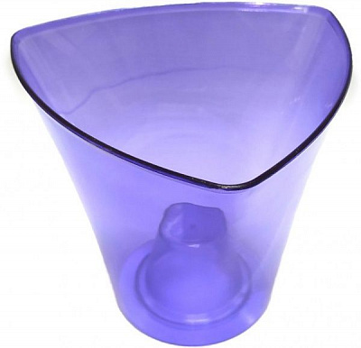 Кашпо декоративное ДЕЛЬТА L 160 треугольный 1,6 л фиолетовый 