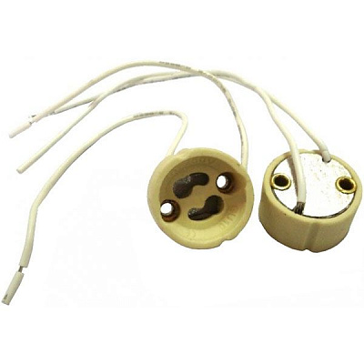 Патрон керамический EMT GU10 для дроселя белый