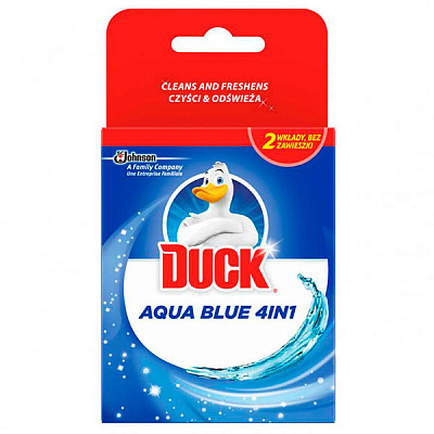 Туалетний блок Туалетный утенок AQUA синій 4 в 1 змінний