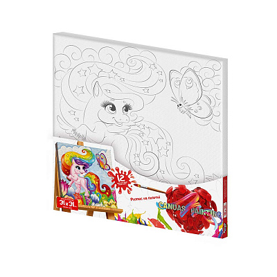 Роспись на холсте Danko Toys Canvas Painting с.7 №3 пони 31x31 см PX-07-03