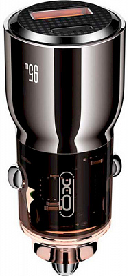 Автомобильное зарядное устройство Xo CC58 1xUSB-A/1xUSB-C 95W Car Charger Gray (CC58_TARNISH)