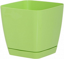Вазон пластиковый Form Plastic Тоскана Квадро-11 квадратный 1л салатовый (0730-007) 