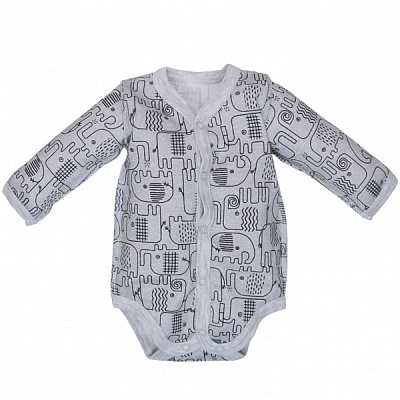 Полукомбинезон для мальчика Татошка р.56 серый меланж 1406251слн 