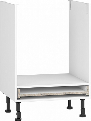 Тумба нижняя Грейд с ящиком частичного выдвижения Q-25 Оптимум 600x870x522 мм белый
