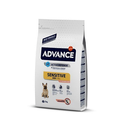 Корм Advance Mini Sensitive з лососем і рисом 3 кг