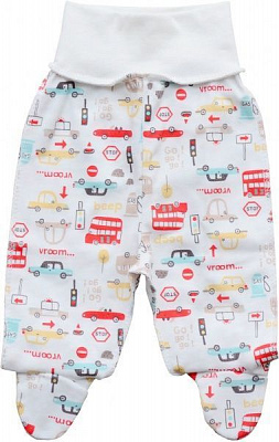 Ползунки Minikin р.56 белый с рисунком 205503 