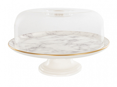 Блюдо на ножке Marble 30 см 769-024 Lefard 