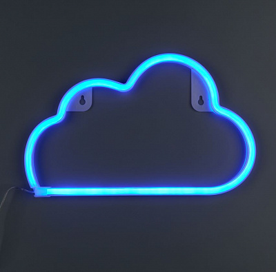 Неонова вивіска Luna LUDS-NEO-31 Хмаринка 300x190 мм блакитний/теплий білий