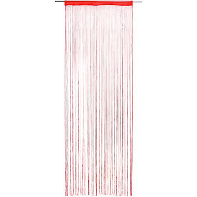 Штора-нитки Underprice красная 90x280 см