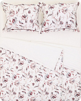 Комплект постельного белья Maia семейный белый с рисунком Lameirinho 