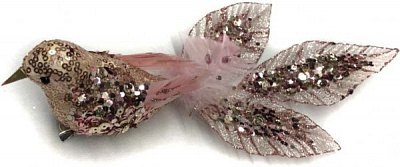 Декорация новогодняя Птичка три хвоста 28 см EPI-EYJY15478 right 