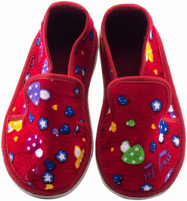 Тапочки для девочек Экотапок Резинка новая красные 1100 р.25