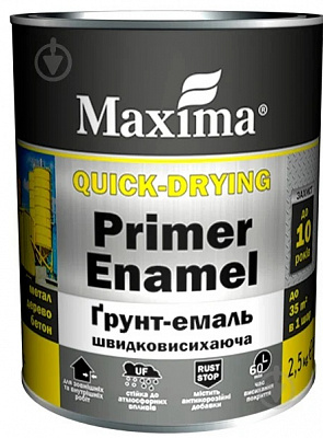 Ґрунт-емаль Maxima сірий мат 2,5кг