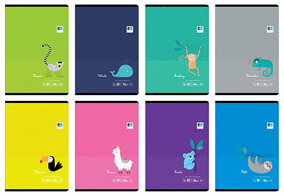 Зошит А5 32 л. клітинка євро-формат B&B KIDS TROPICAL InterDRUK