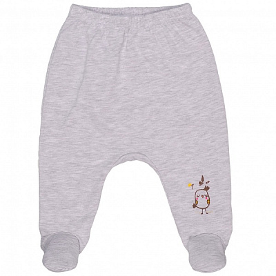 Ползунки для девочек Татошка м03207смл р.62 серый меланж 