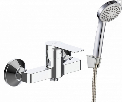 Смеситель для душа RJ INA, с душевым гарнитуром, хром