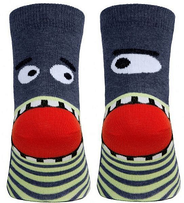 Шкарпетки дитячі Conte-Kids CK Веселі Ніжки 17С-10СП 336 р.18 темний джинс