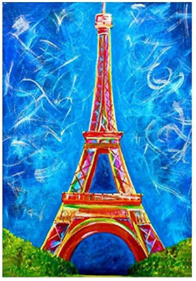 Картина стразами Эйфелева башня 30x40 см 954064 Santi 