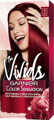 Крем-фарба для волосся Garnier Color Sensation The Vivids 4.62 вогняний бургунді