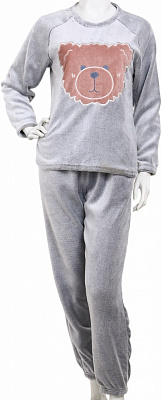 Костюм домашний женский La Nuit Home Hearts р. S серый