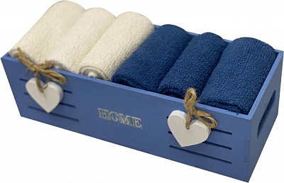 Набор полотенец кухонных HOME lavander violet 6 шт. 30x30 см 
