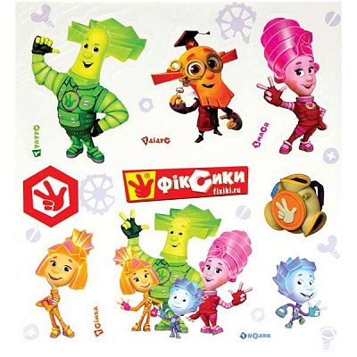 Декоративная наклейка Фиксики семья