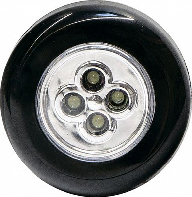 Фонарик круглый UP! (Underprice) Push Light LP-6803A-BK черный 
