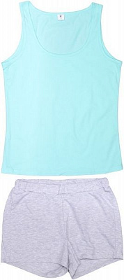 Комплект женский р. M светло-бирюзовый меланж 1912141 