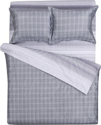 Комплект постельного белья Mesh 2.0 серый La Nuit 