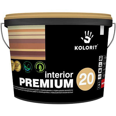 Фарба Kolorit Interior Premium 20 A 9 л