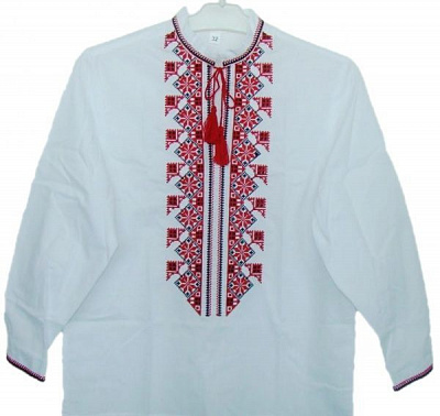 Вишиванка Едельвіка 178-17/09 р.152 білий із червоним