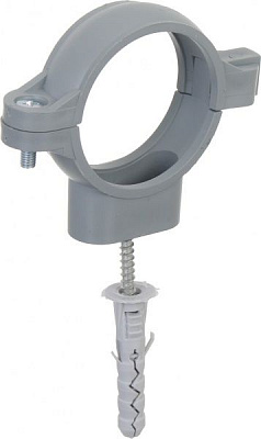 Хомут Rhein з дюбелем для кріплення каналізаційних труб d=50 мм