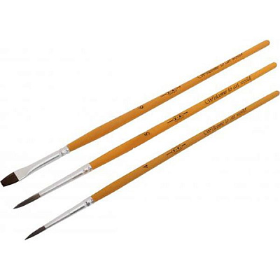 Набор кистей Hobby пони 3 шт ZB.6957 ZiBi