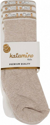 Колготки для девочек KATAMINO K35059р.132-144 бежевый 