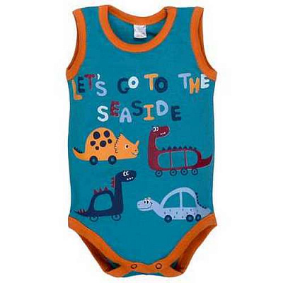 Боди детское для мальчика Татошка р.86 бирюзовый 1401317діг 