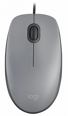 Миша Logitech дротова M110 Silent Corded mid grey (910-006760)