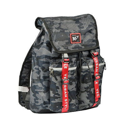 Рюкзак молодіжний YES Fashion T-71 Double up сірий